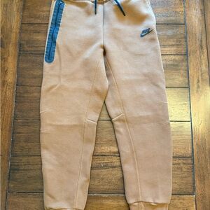 Nike Tech Kids Camel Joggers with Black Accents